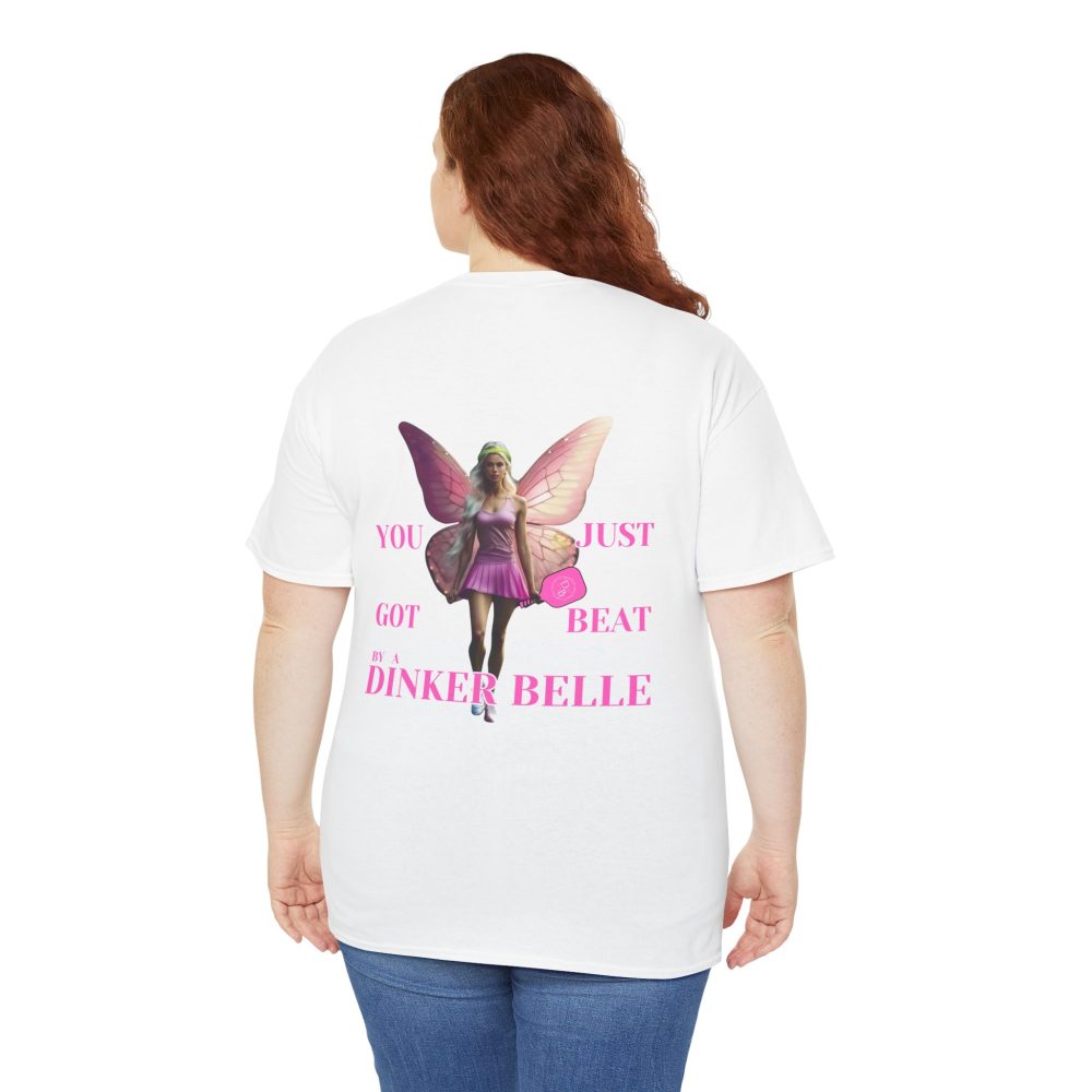 Woman wearing fairy-themed graphic t-shirt