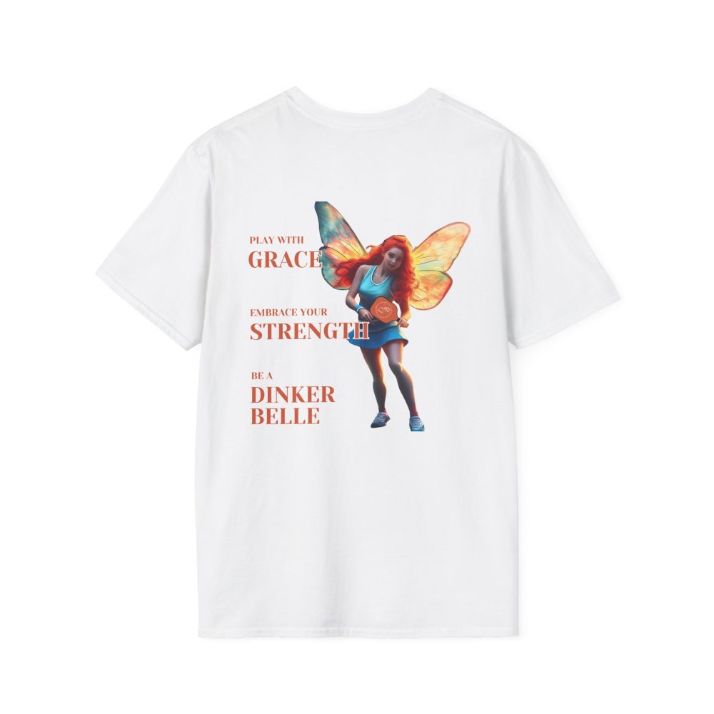 Fairy-themed shirt with 'Grace and Strength' slogan.