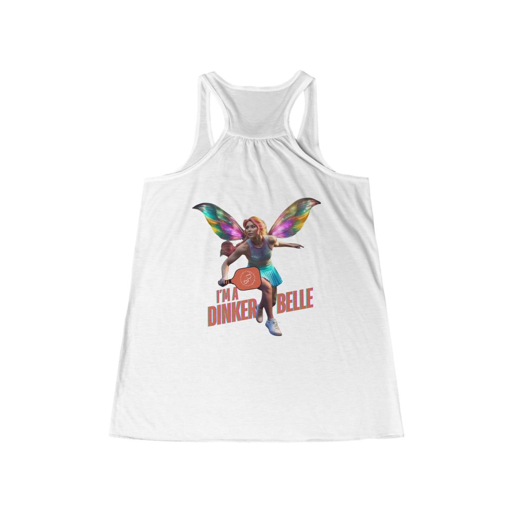 Tank top with Dinker Belle design and wings.