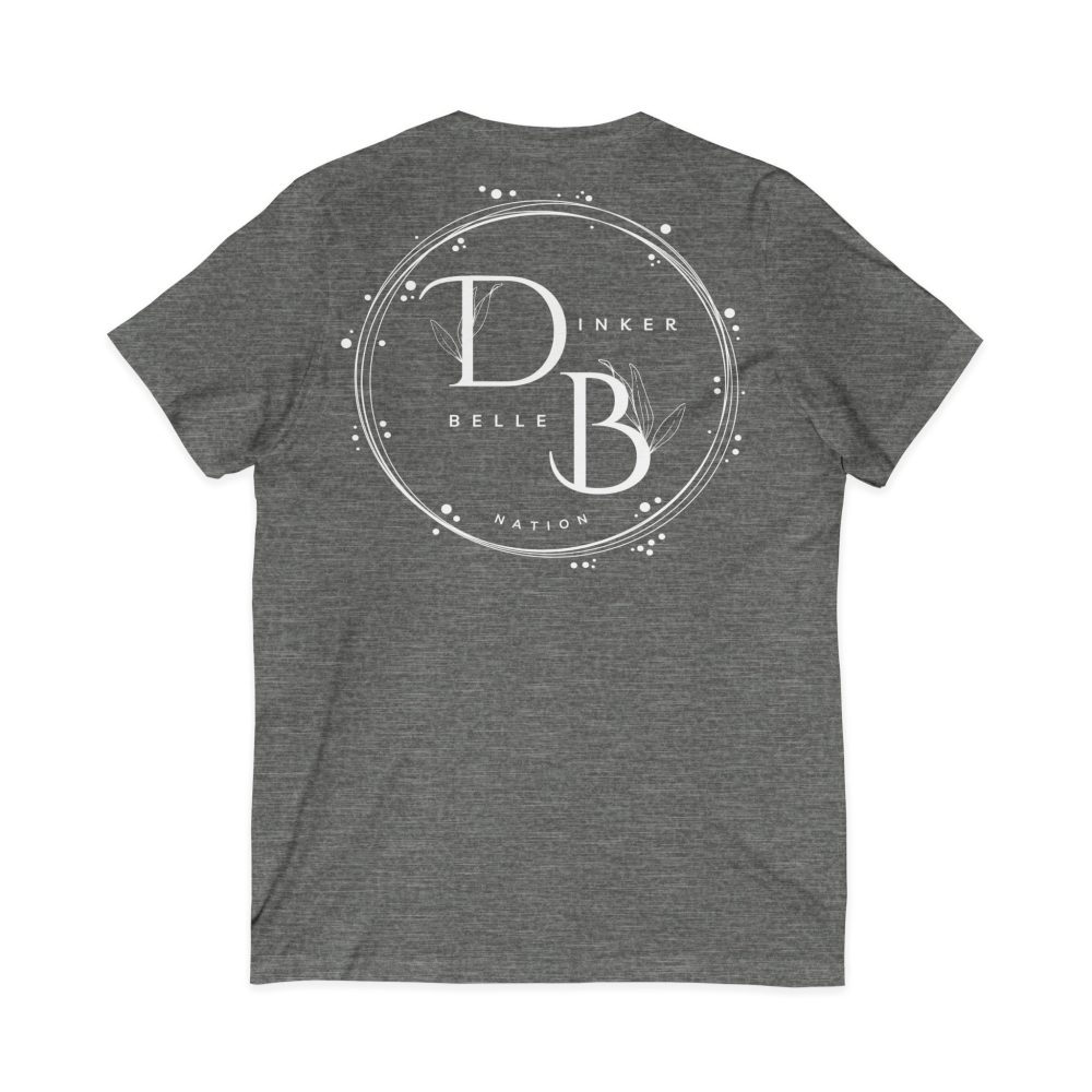 Gray T-shirt with Dinker Belle Nation design