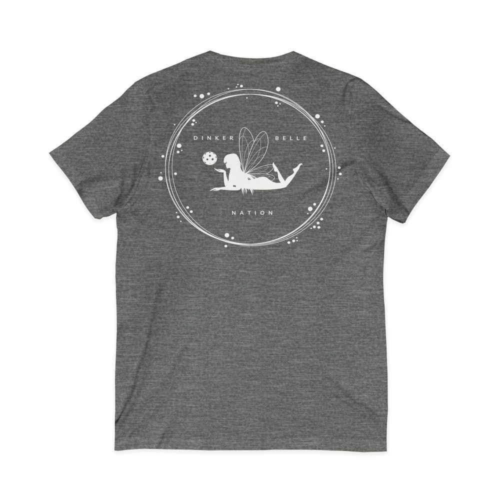 Gray t-shirt with fairy silhouette design