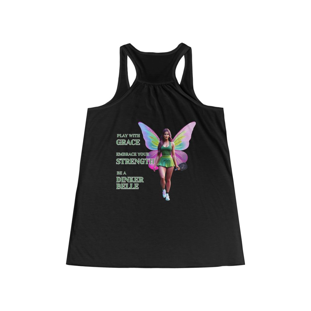 Tank top with fairy design and motivational text.