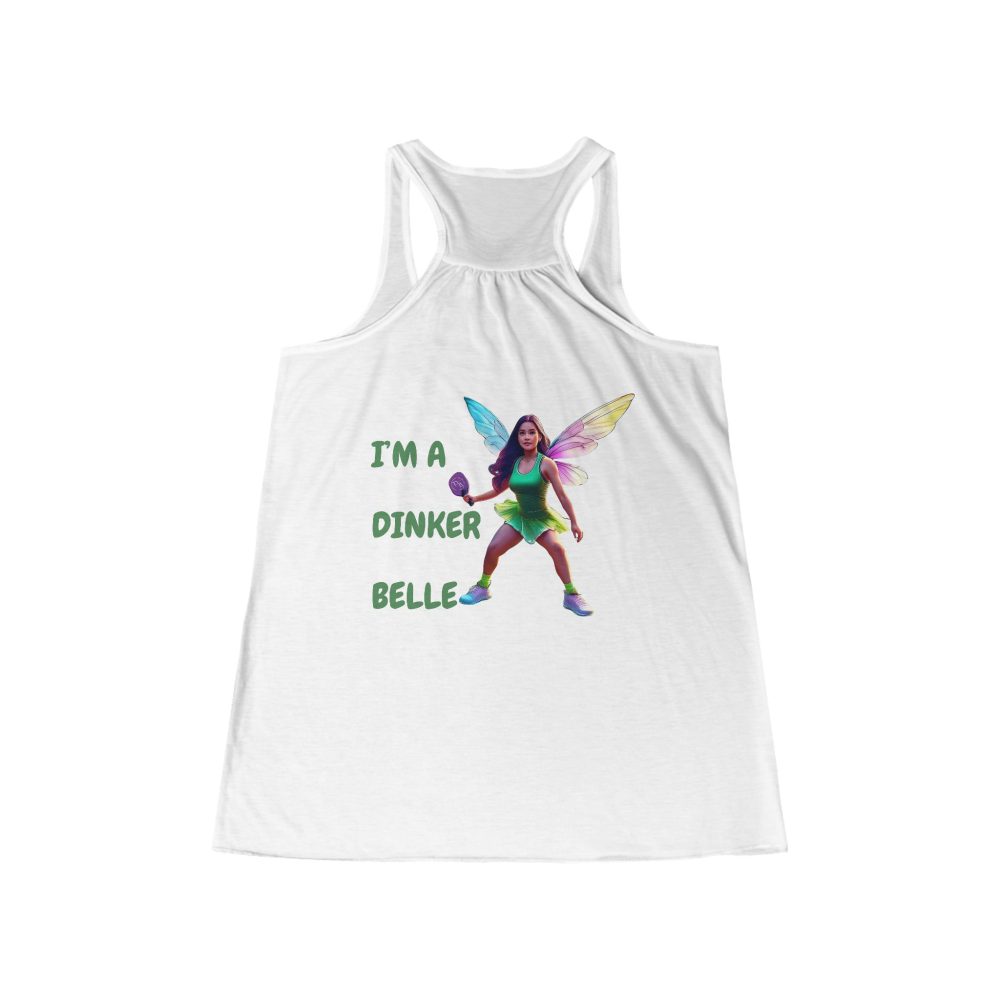 Tank top with fairy pickleball player design
