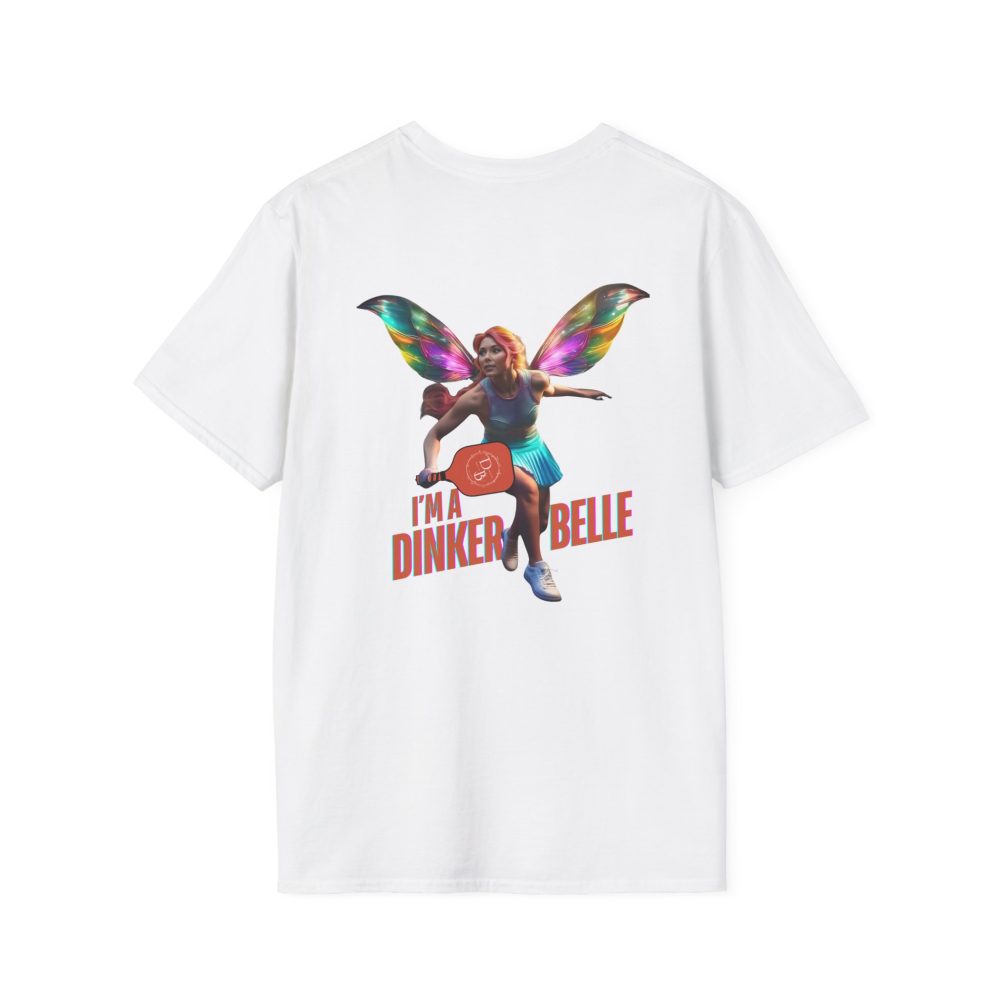 Shirt with fairy playing pickleball graphic