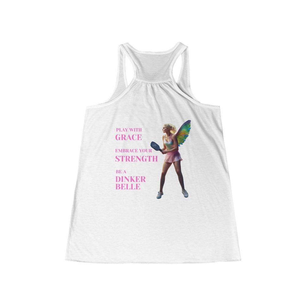 Tank top with fairy and motivational text design.
