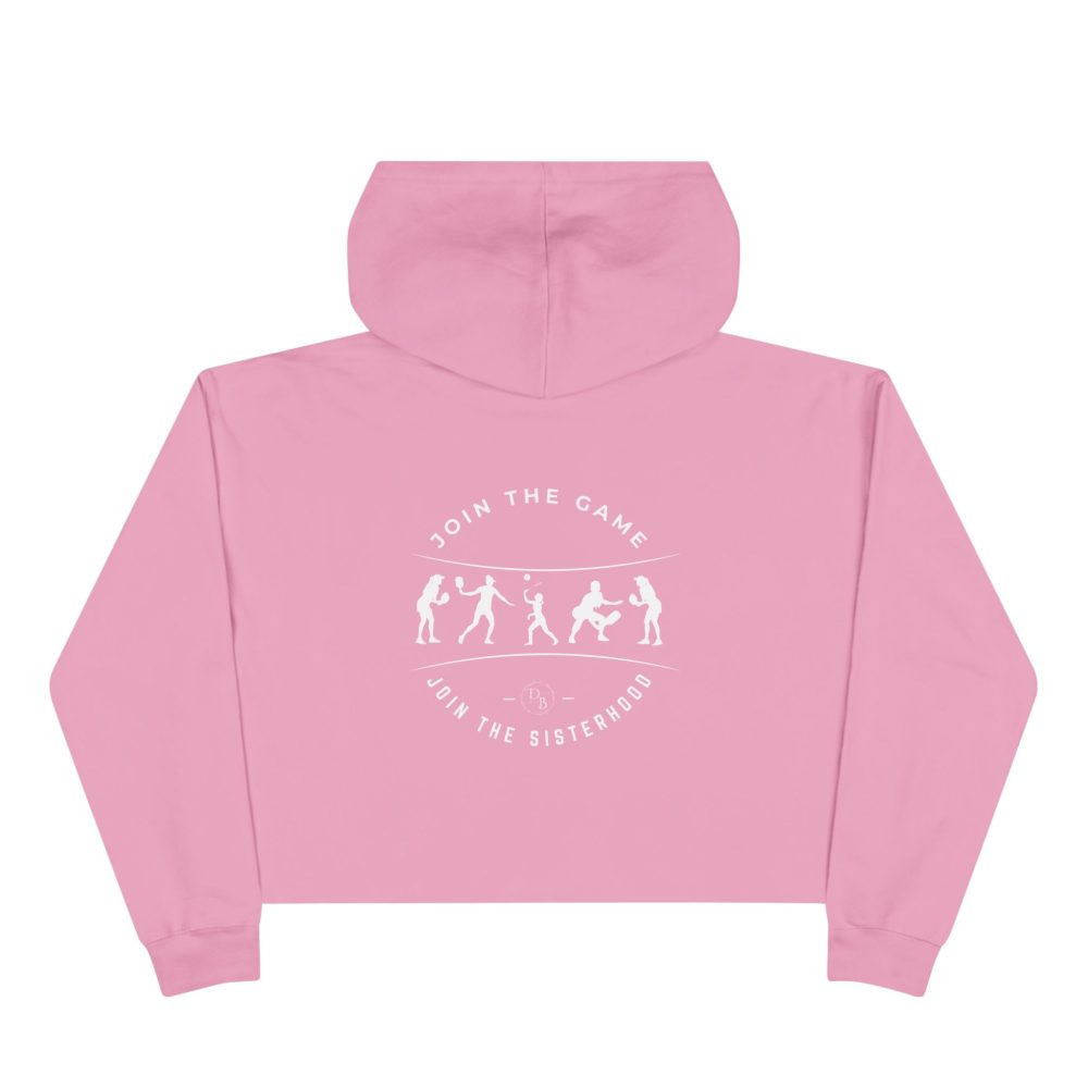 Pink hoodie with 'Join the Game' design.