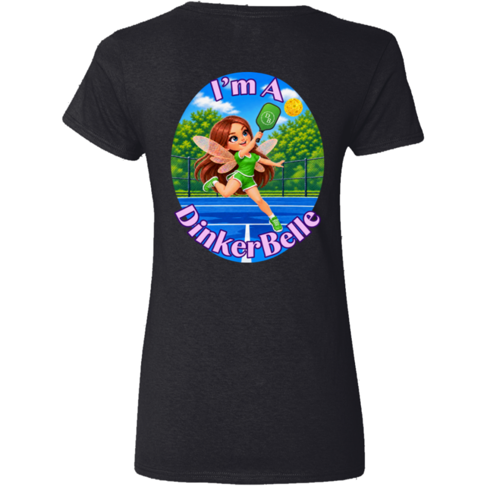 Ladies' 5.3 oz. V-Neck T-Shirt - BG1